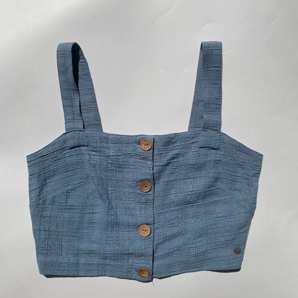 ROXY blue crop top - Picture 1 of 5